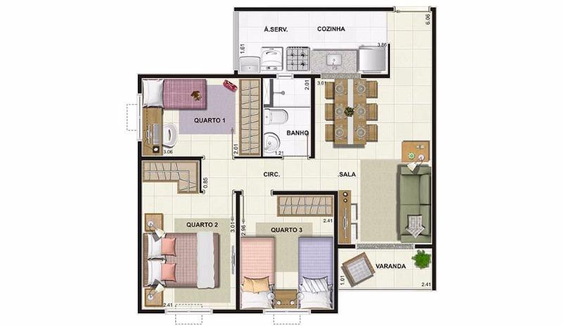 Apartamento para Venda em Rio De Janeiro / RJ no bairro Campo Grande - Rafael Aguiar Imóveis