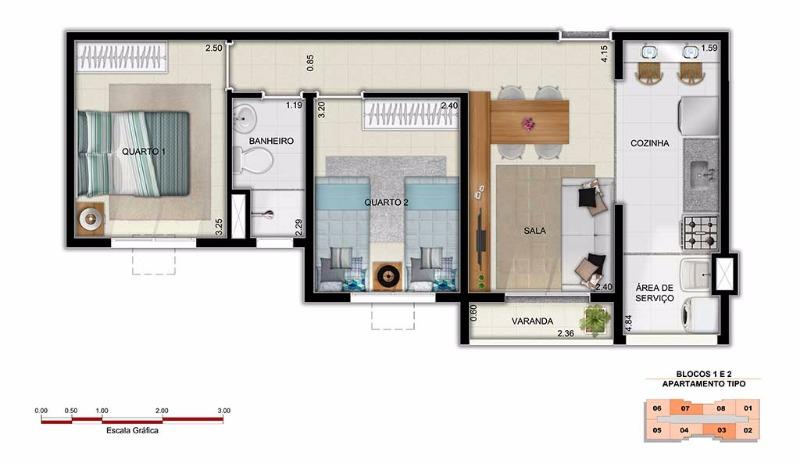 Apartamento para Venda em Sao Goncalo / RJ no bairro Covanca - Rafael Aguiar Imóveis