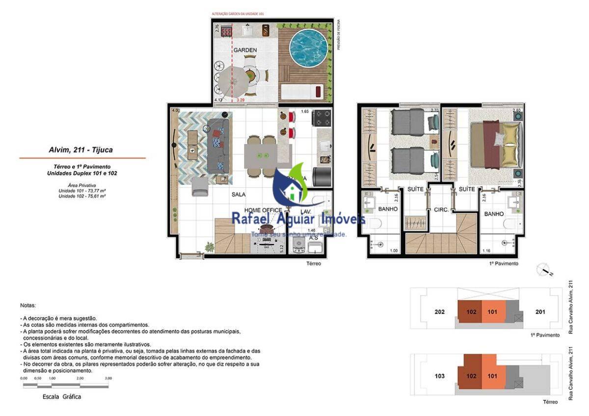 Apartamento com 2 quartos, 62,88m², à venda em Rio de Janeiro, Tijuca - Rafael Aguiar Imóveis